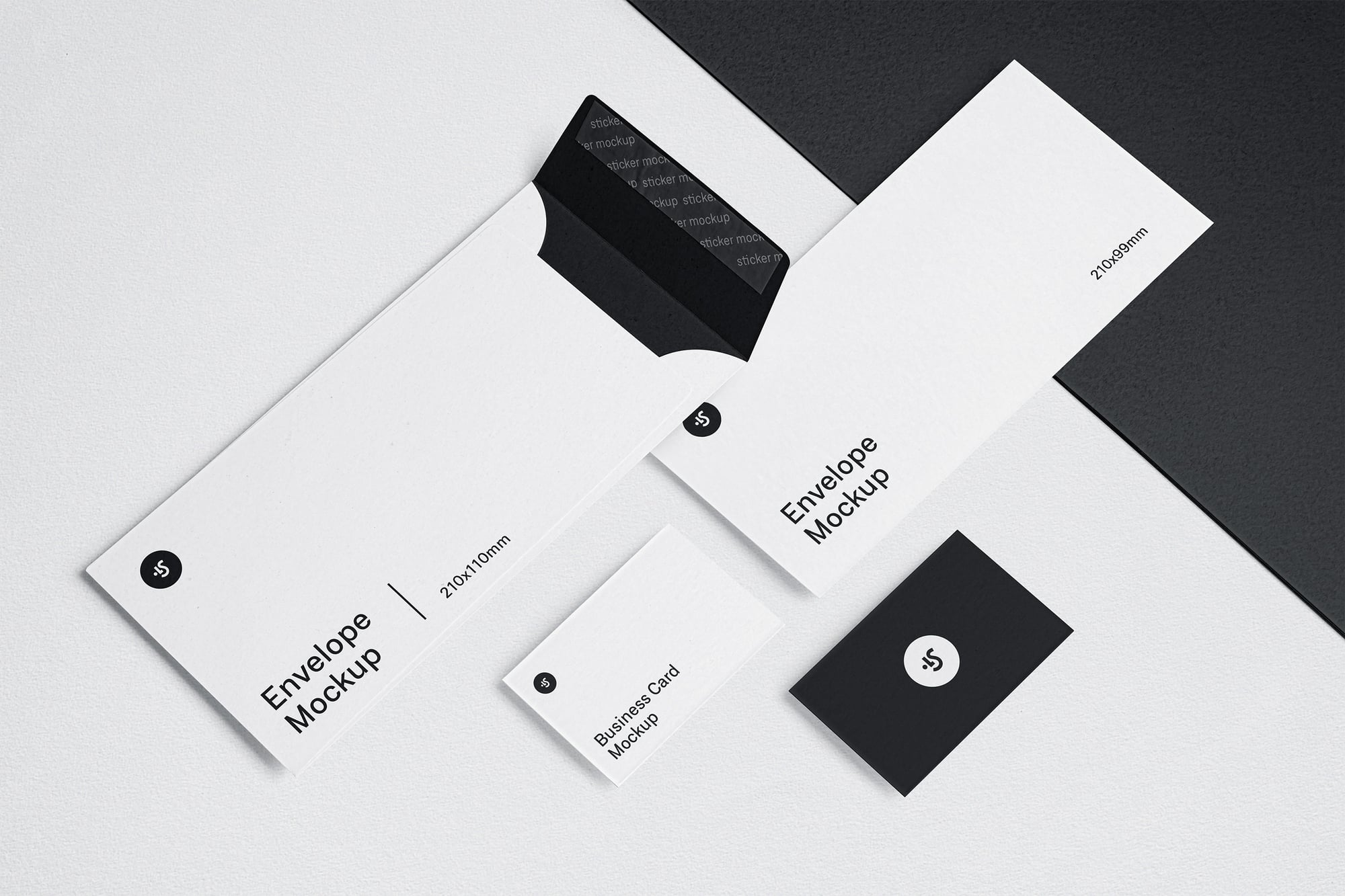 Free Envelope and Business Card Mockups (PSD)