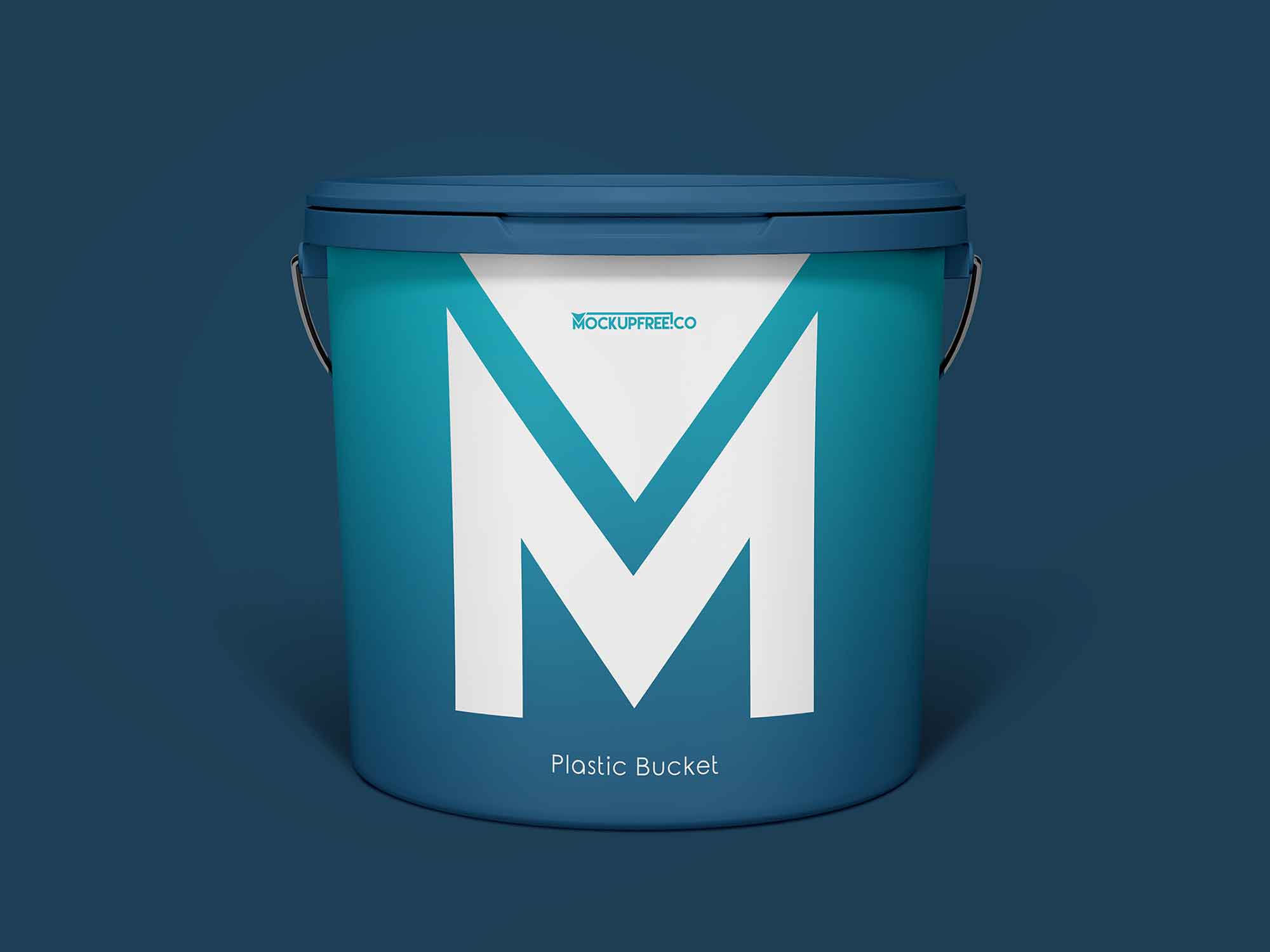 Free Plastic Bucket Mockup (PSD)
