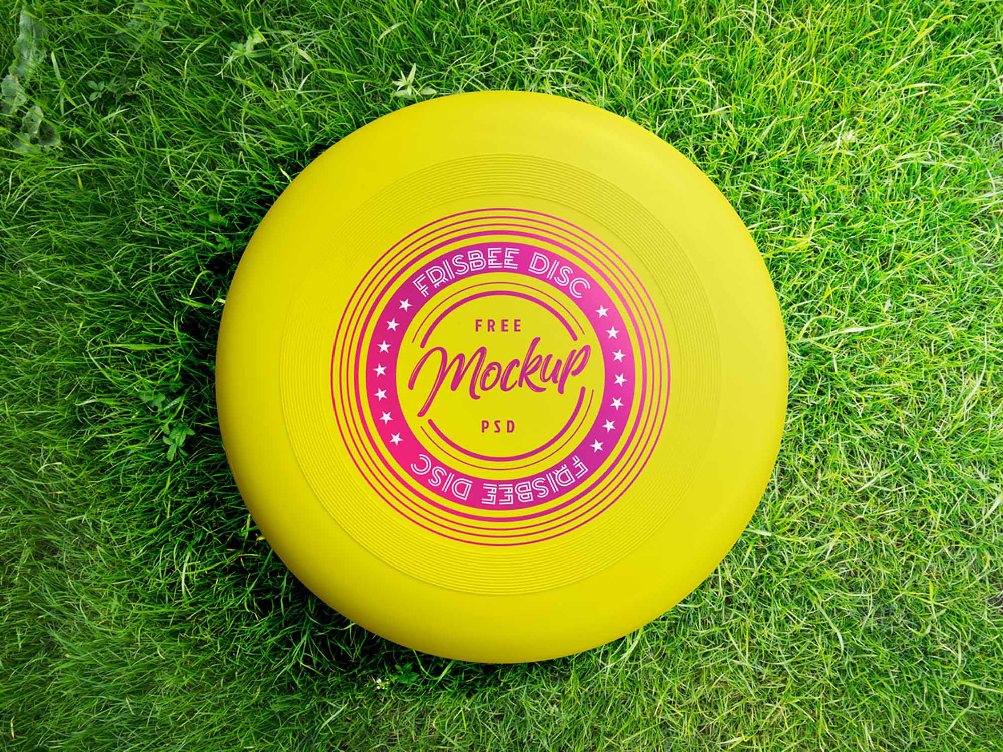 Free Frisbee Disc Mockup (PSD)