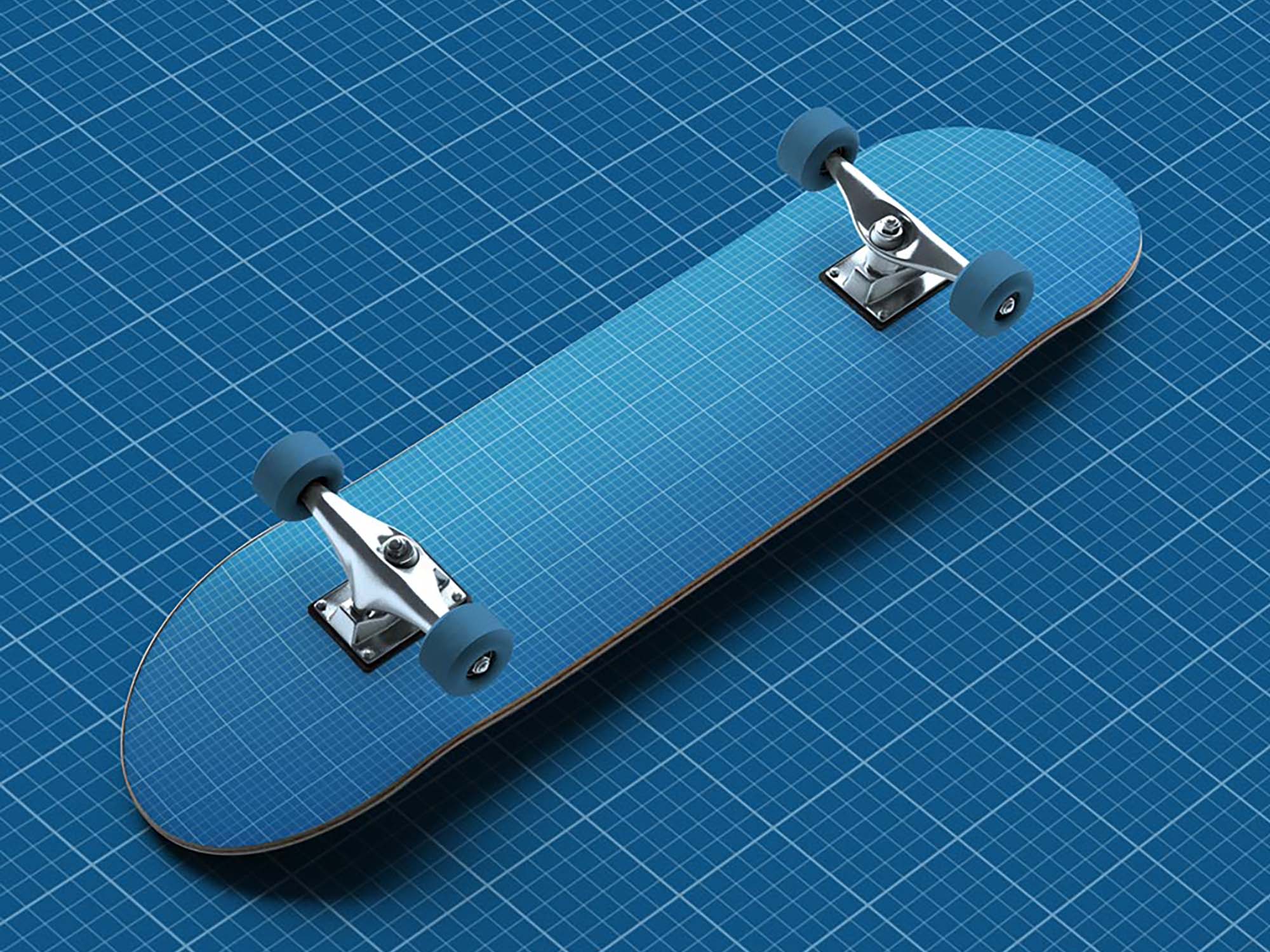 Free Skateboard Mockup (PSD)