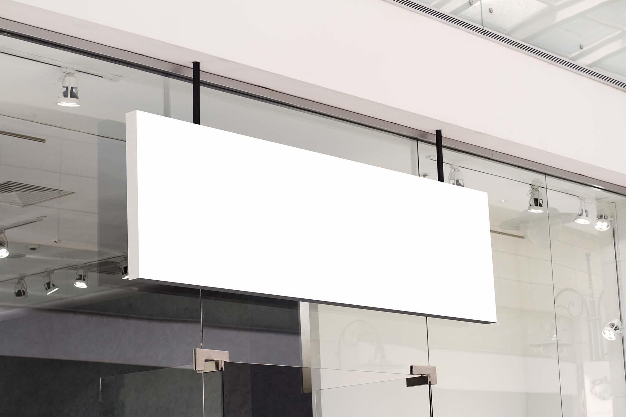 Free Shop Signage Mockup (PSD)