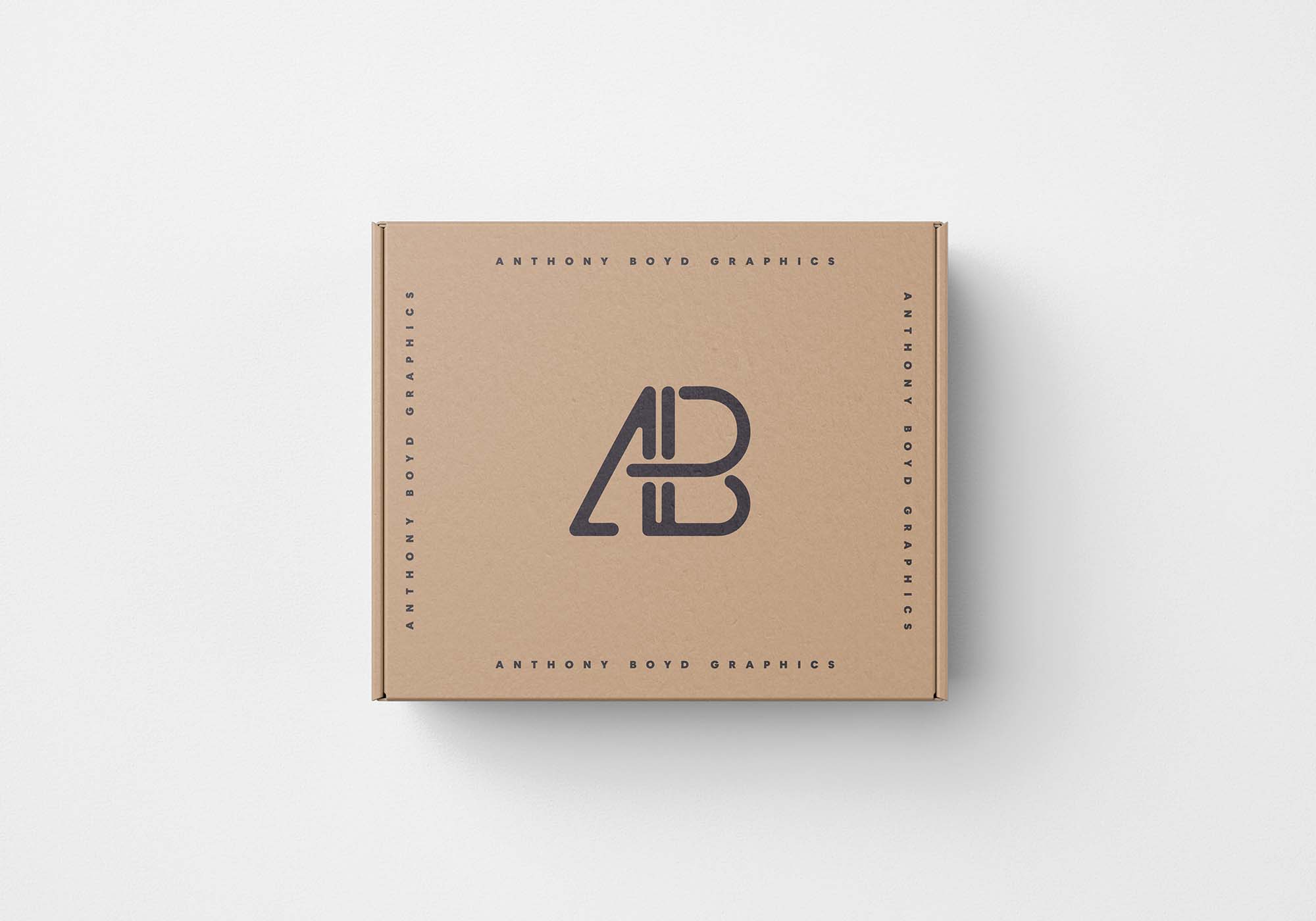 Free Top View Box Mockup (PSD)
