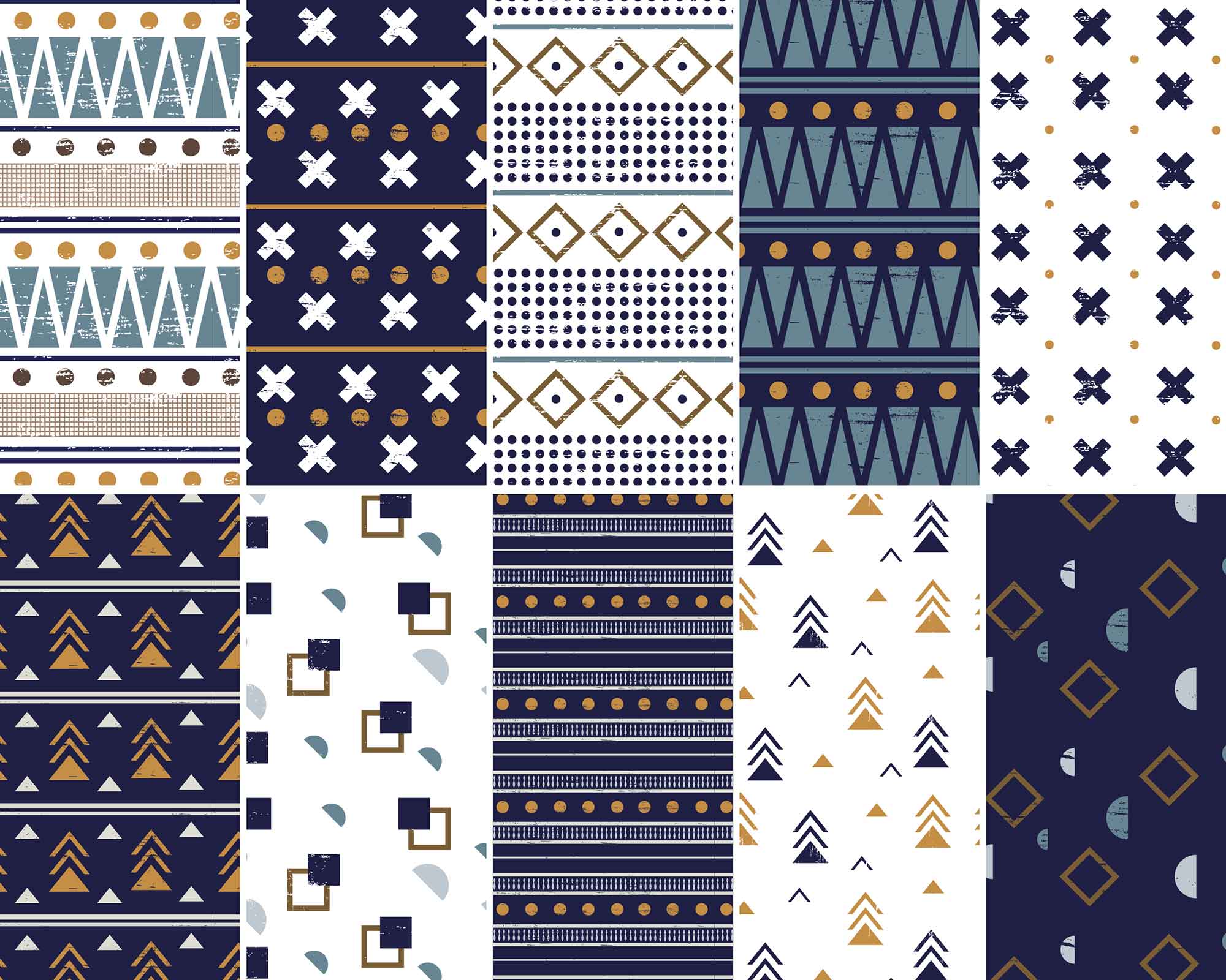 10 Free Abstract Geometric Vector Patterns (AI)