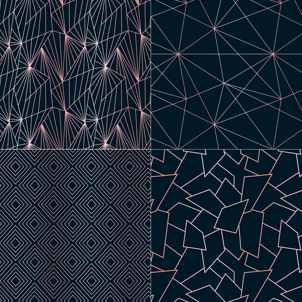 Free Geometric Line Patterns (EPS, PSD)