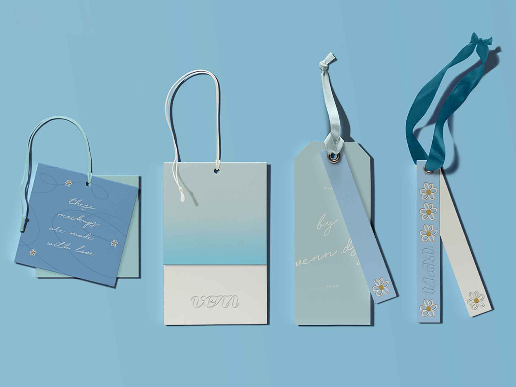 Free Label Tag Mockups (PSD)