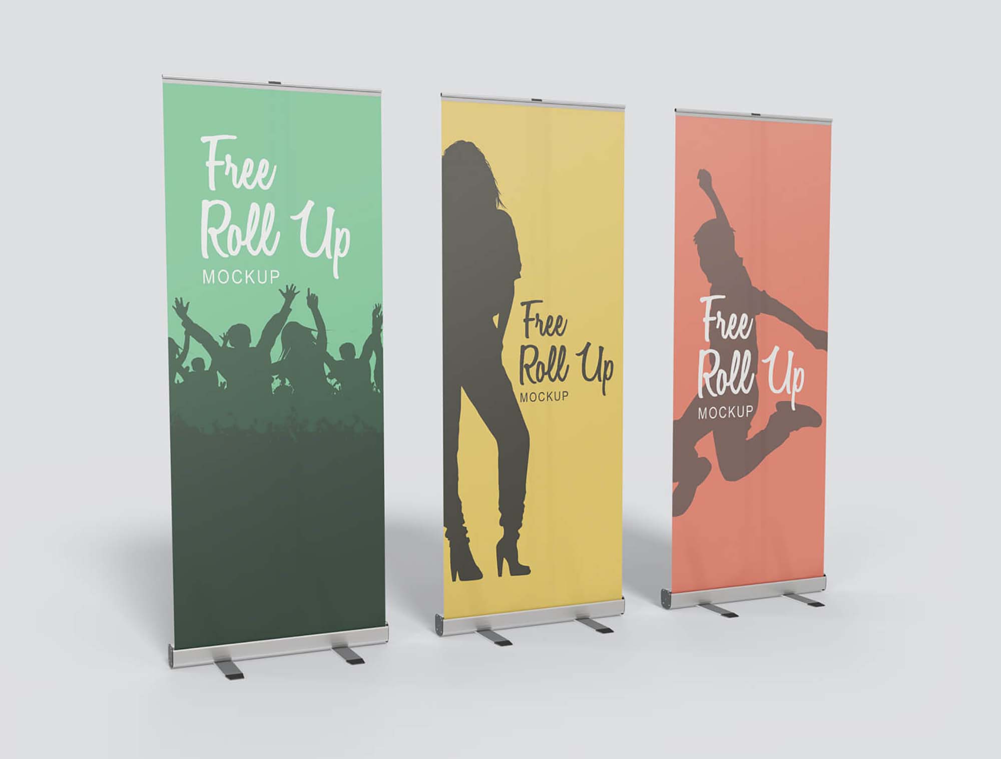 2 Free Rollup Banner Mockups (PSD)