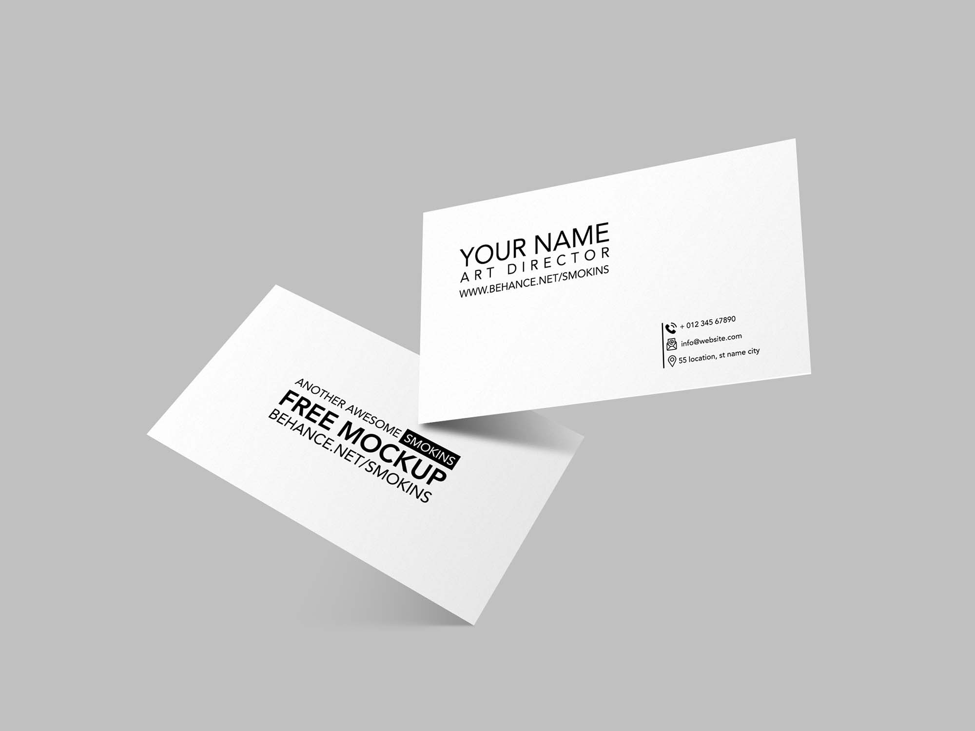 Double Sided Business Card Template Photoshop