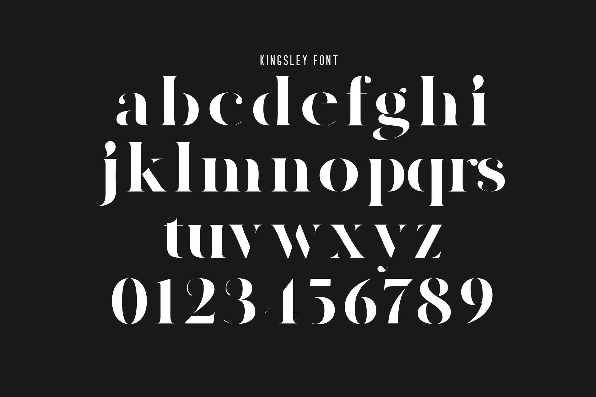 Kingsley Modern Stencil Font