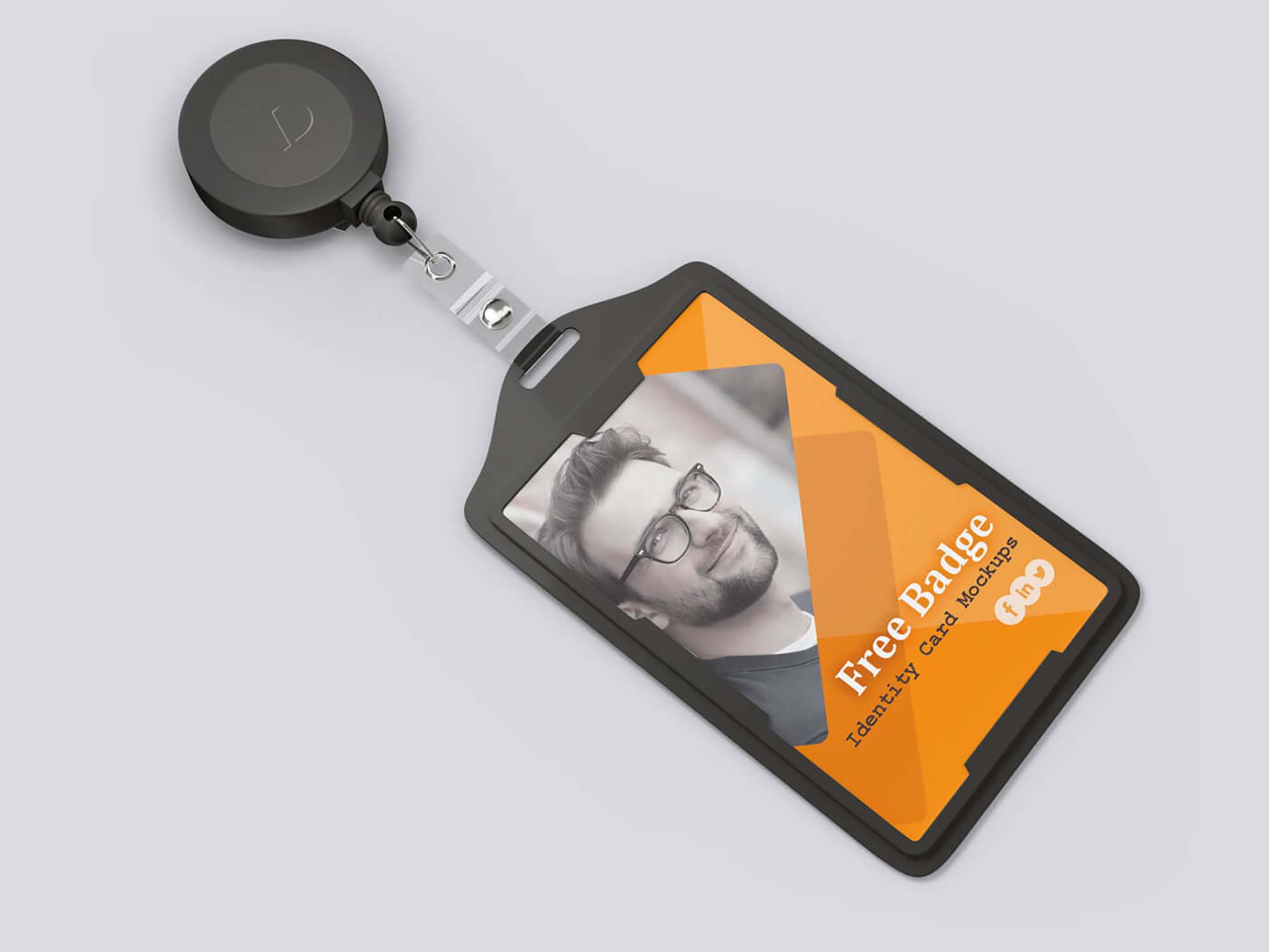 Free Badge Identity Card Mockups (PSD)
