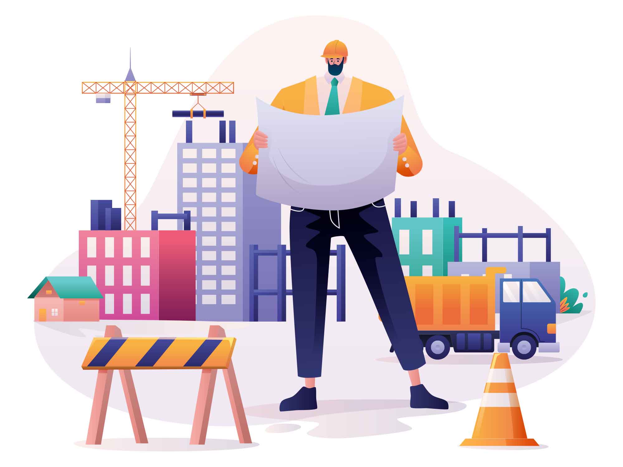 Free Construction Vector Illustrations (AI)