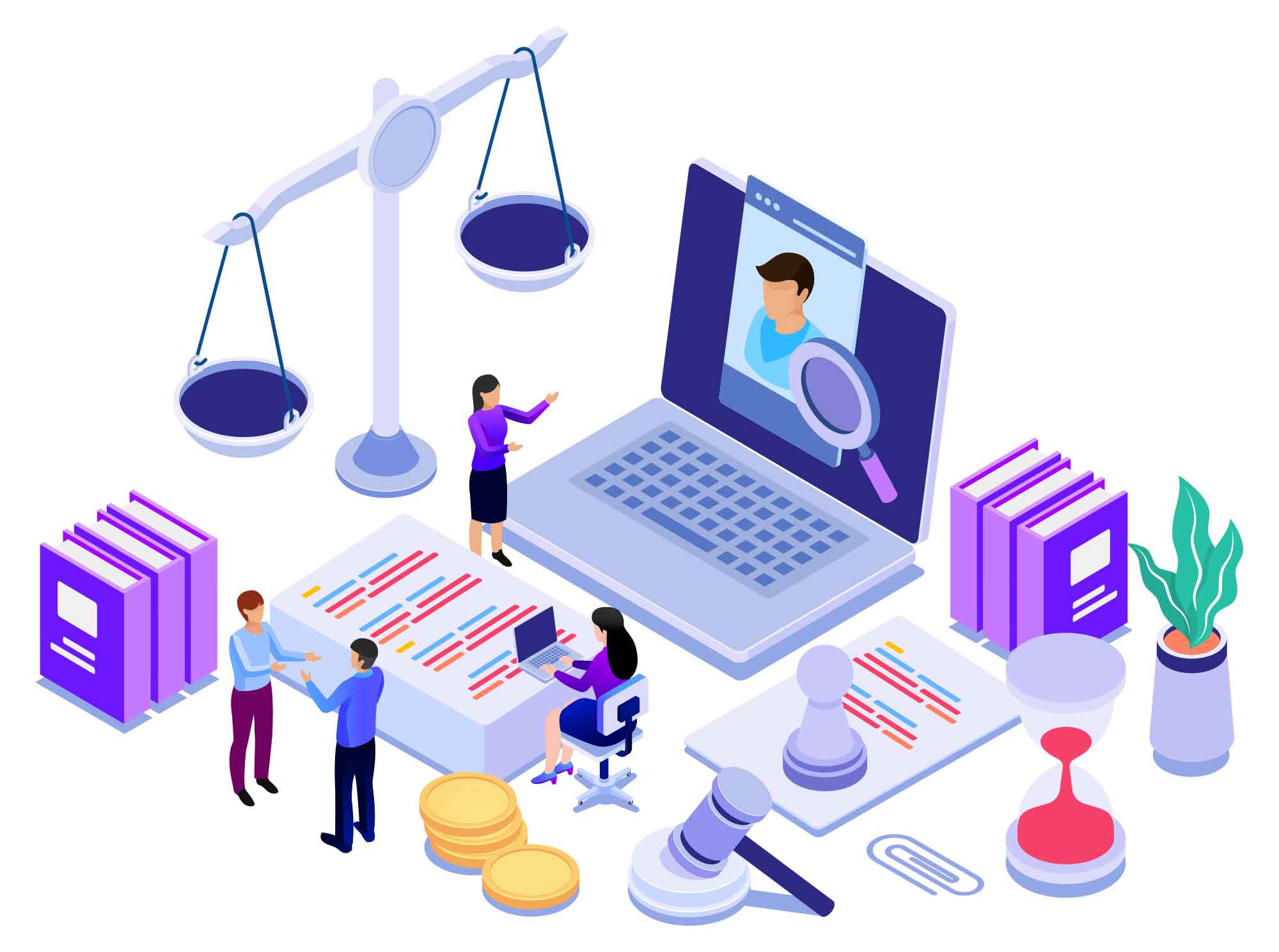 Legal Advice Vector Illustration (AI)