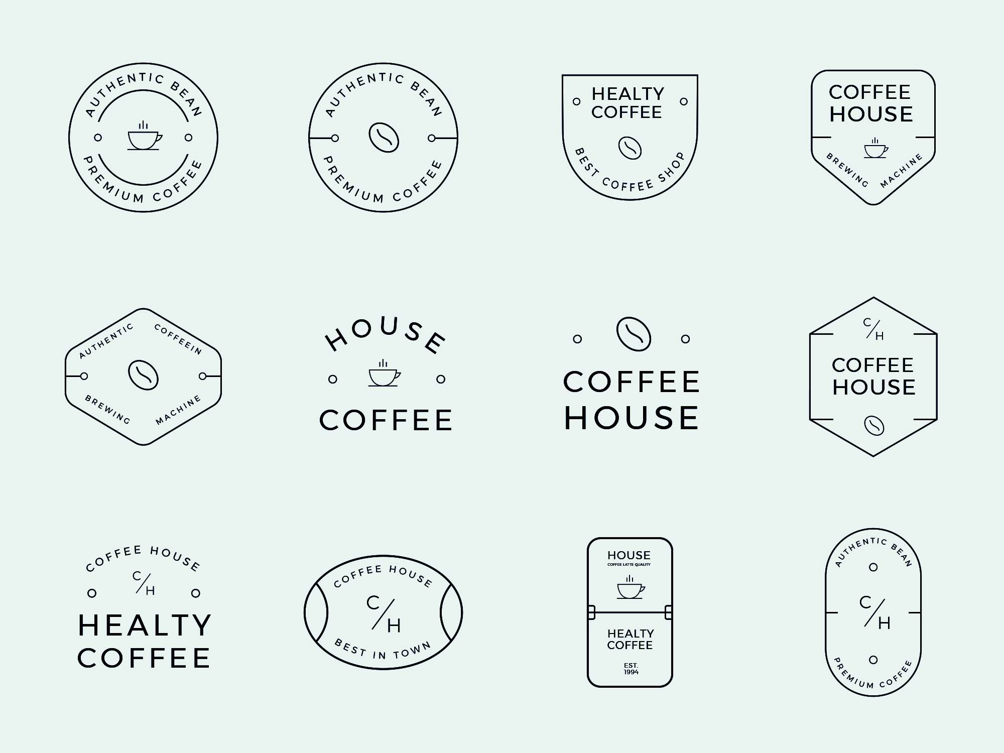 Free Coffee Label Designs (AI)