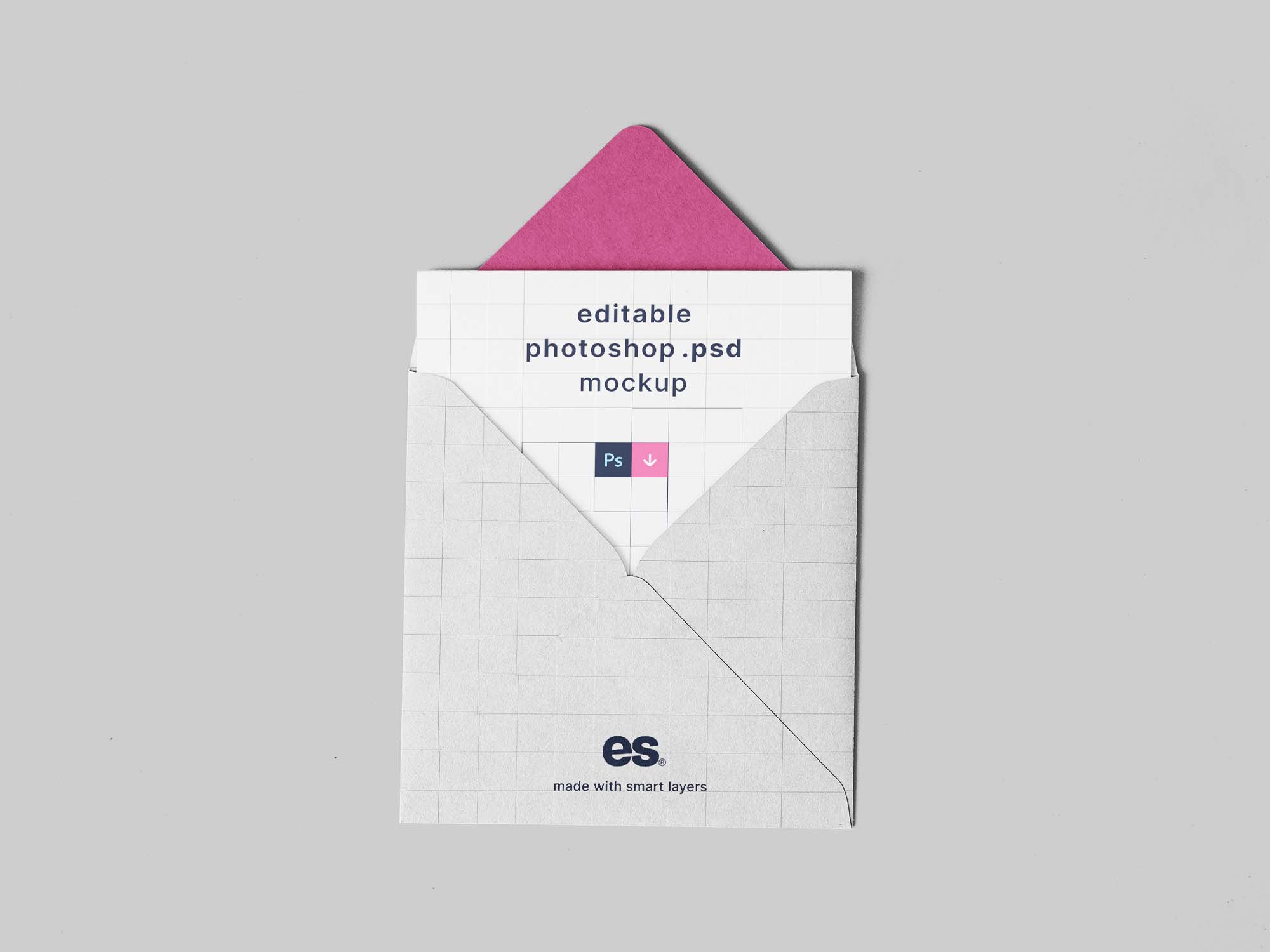 Square Envelope Mockup (PSD)