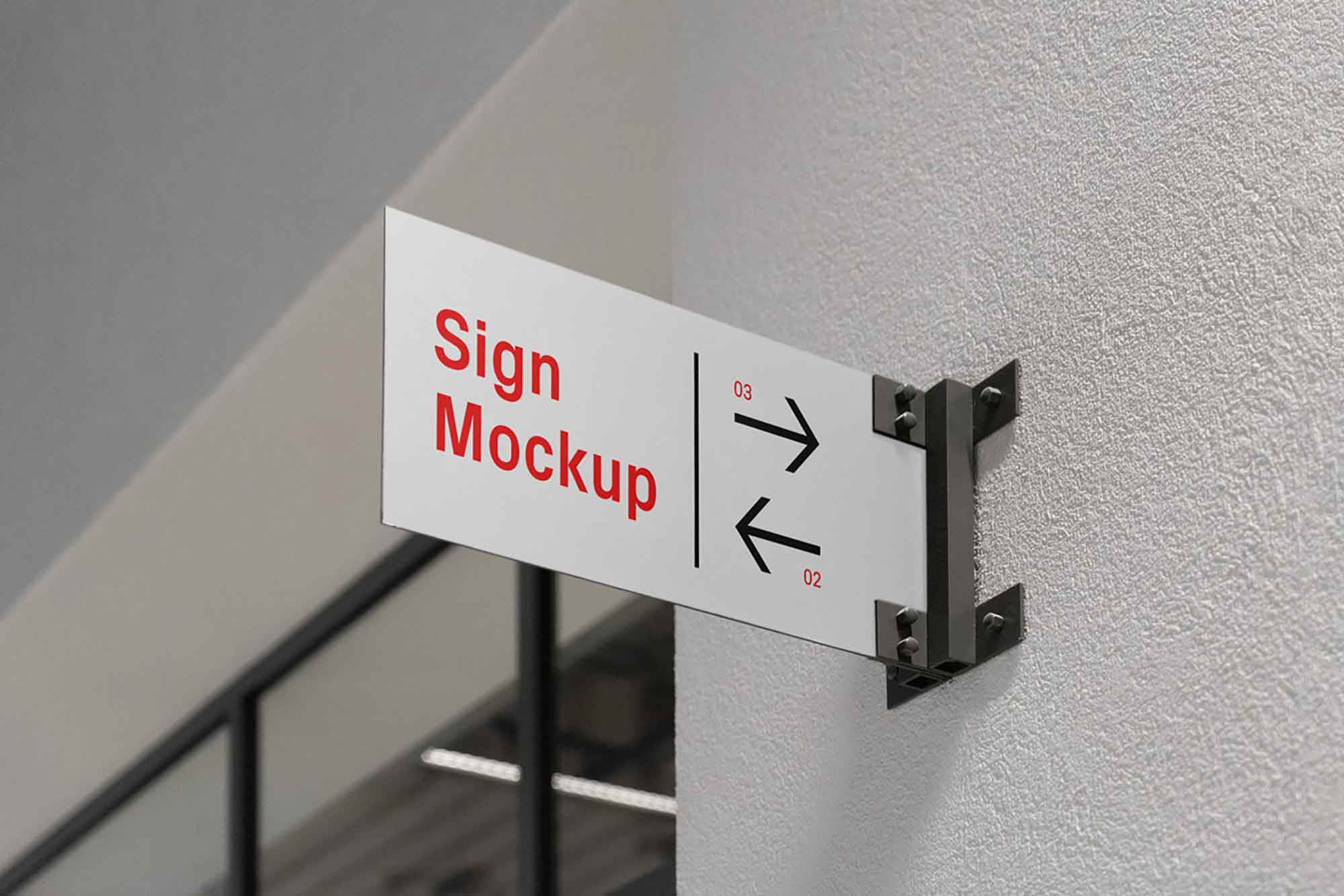 Metal Sign Mockup