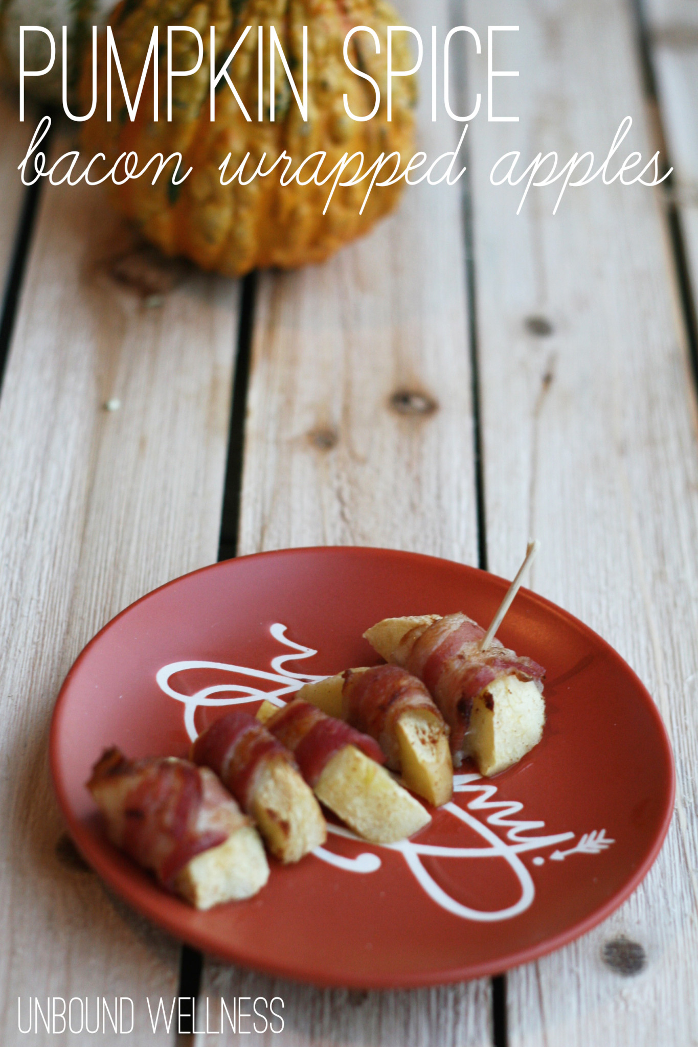 Pumpkin Spice Bacon Wrapped Apples