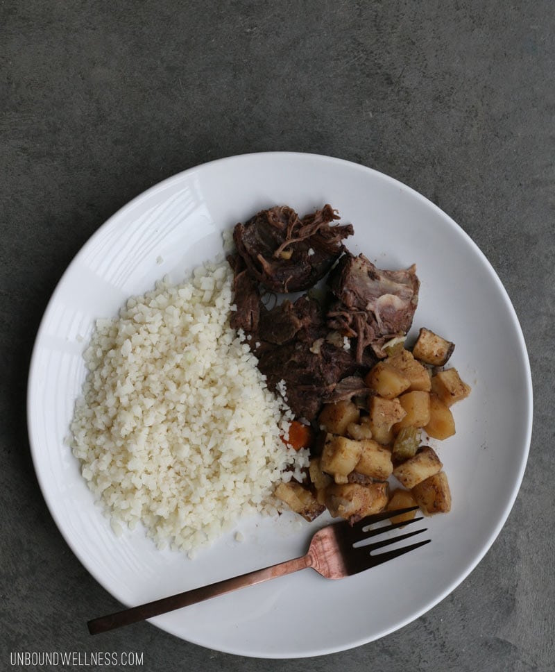 Autoimmune Paleo Slow Cooker Pot Roast with Cauliflower Rice Unbound