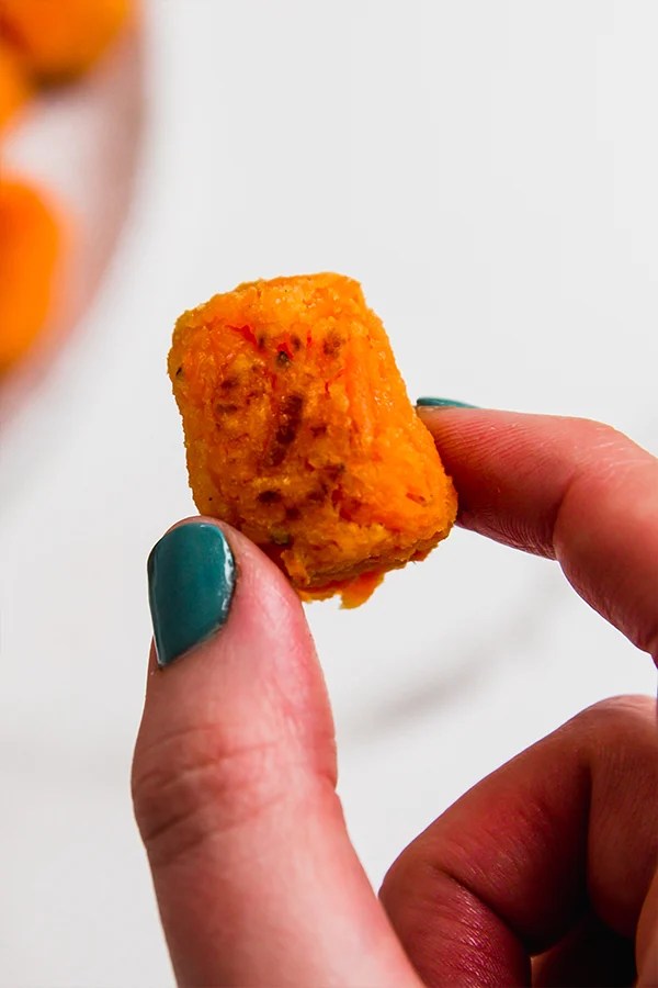 one sweet potato tater tot.