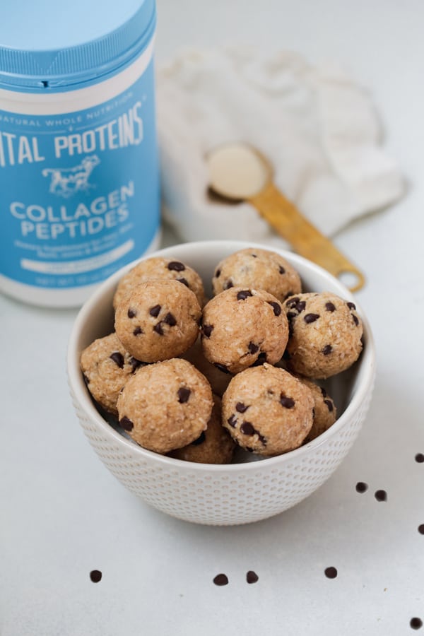 No-bake cookie dough bites