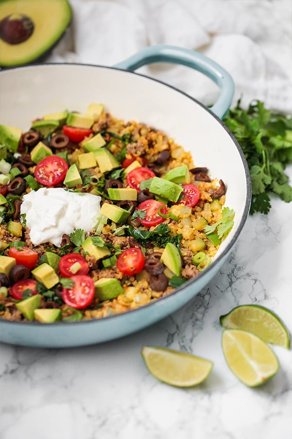 One pot taco skillet