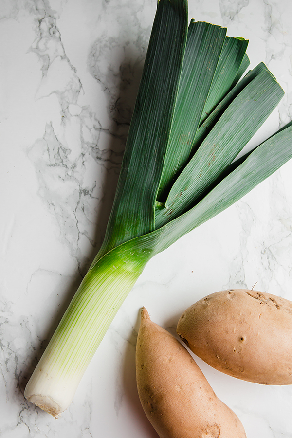 Leeks & Sweet Potato