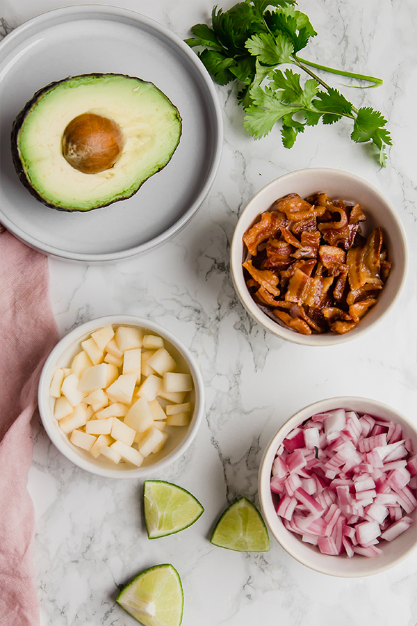Apple Bacon Guacamole Ingredients