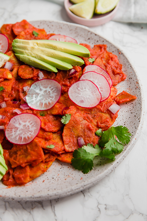 Plantain chilaquiles