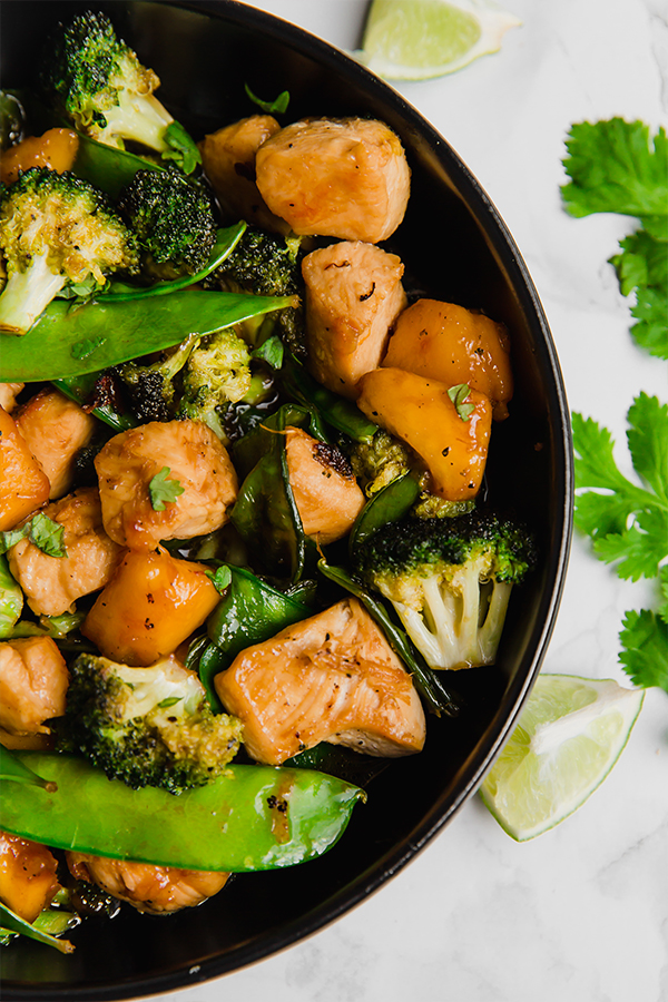mango chicken stir fry