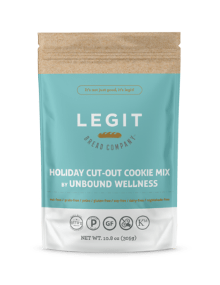 A bag of legit holiday cut out cookie mix.