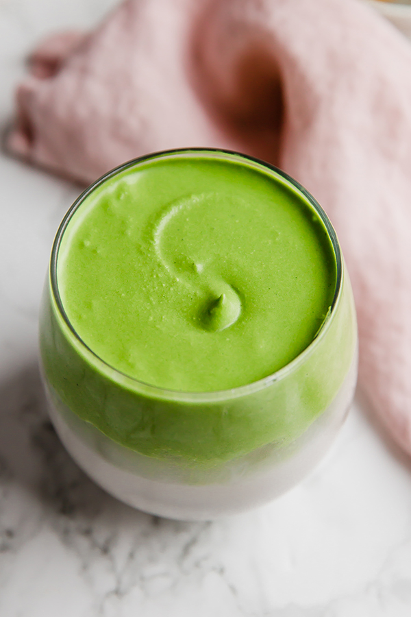 dalgona matcha in cup