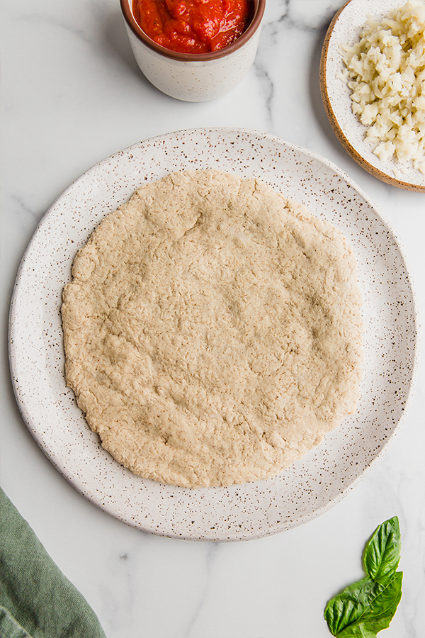 Pizza crust on a plate