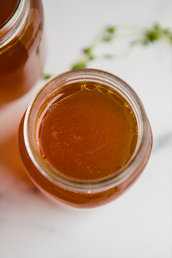 bone broth in jars