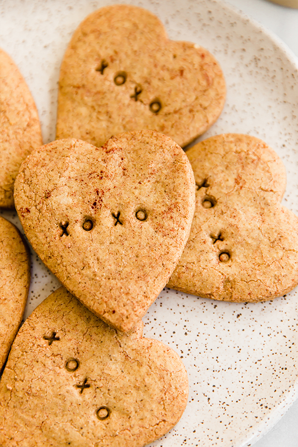 Cookies stamped with XOXO.