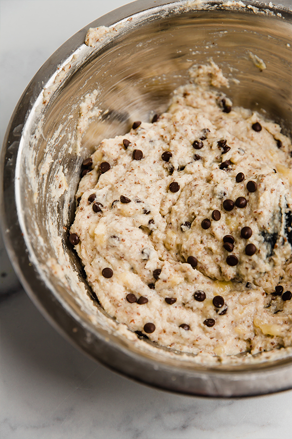 Banana bread donut batter.