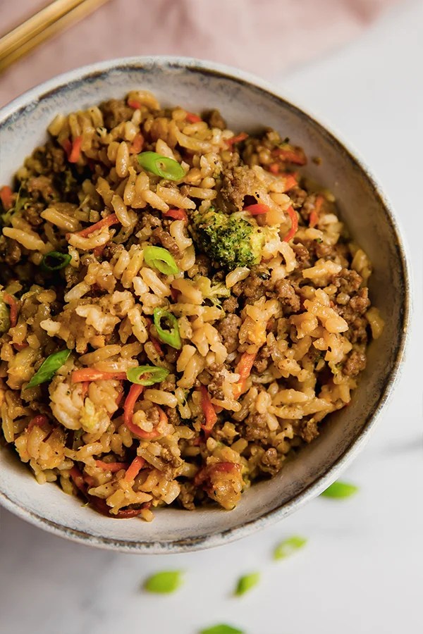 Easy Ground Beef Fried Rice Unbound Wellness