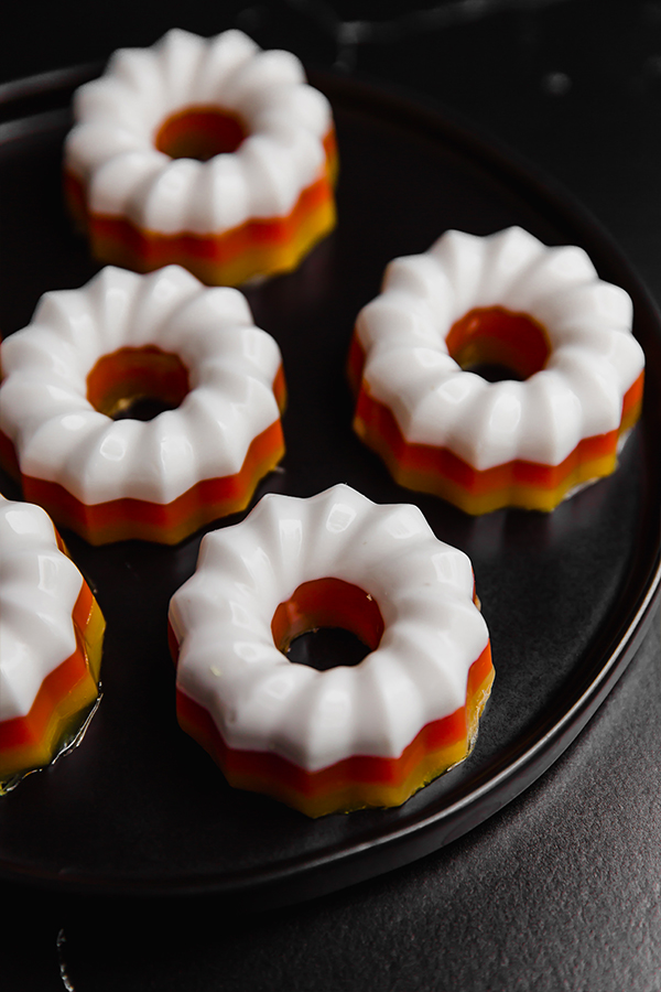 Candy Corn Mini Gelatin Gummy Molds (Paleo, No Food Dye) Unbound Wellness
