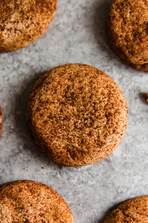 A tray of chai snickerdoodle cookies.