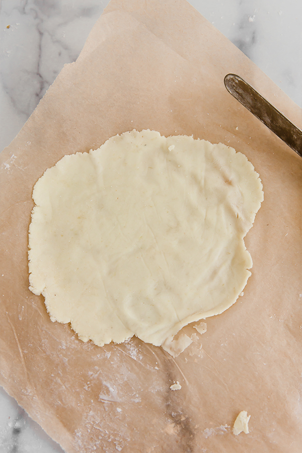 The dough rolled out.