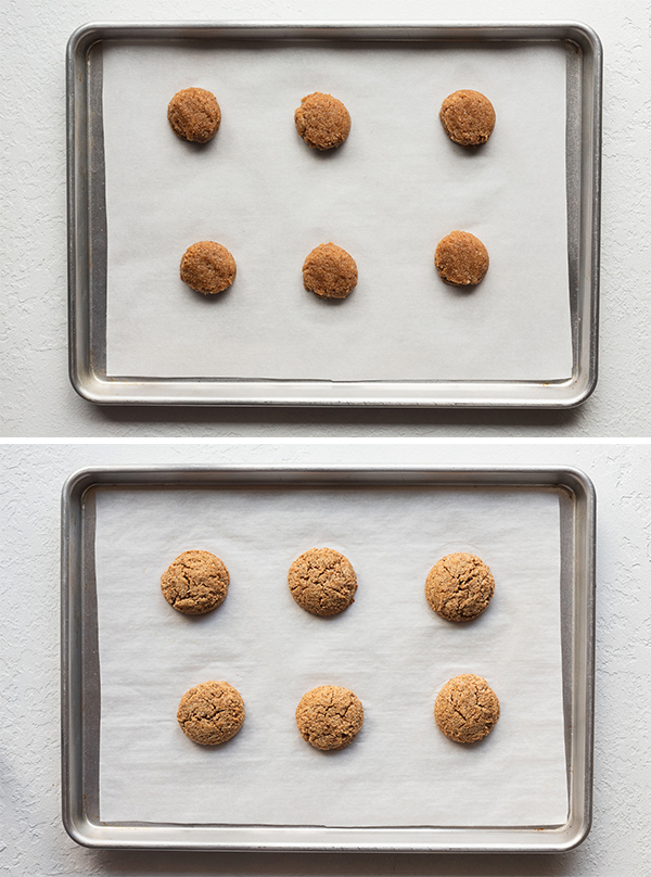 A tray of cookies for baking