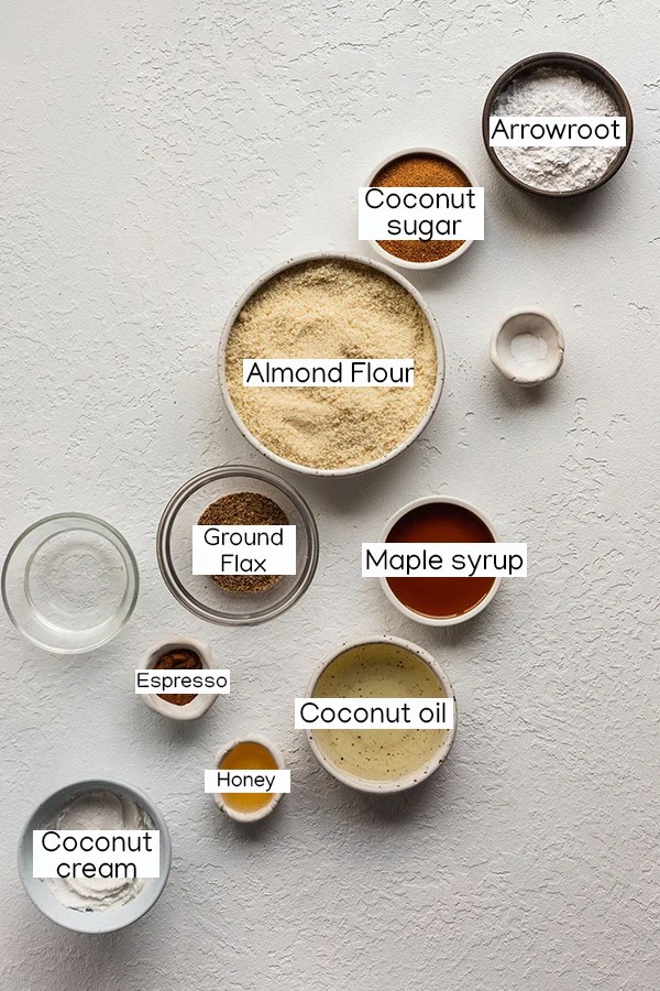 All the ingredients for tiramisu cookies.
