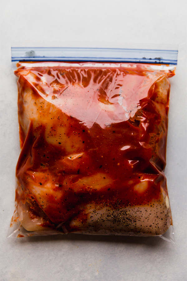 Shredded BBQ Chicken as a freezer meal.