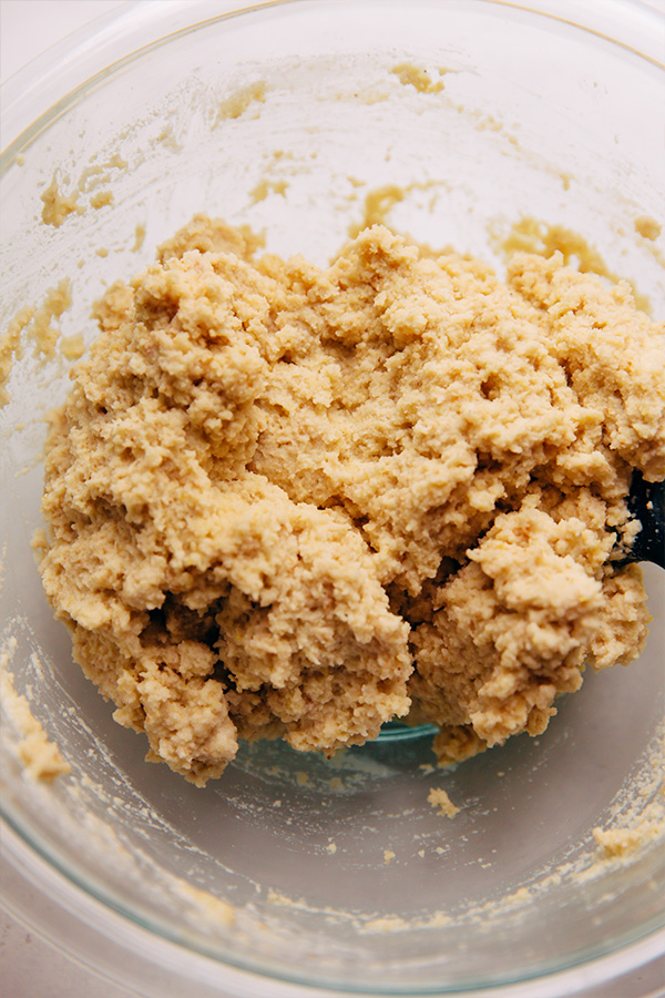 The dough for the paleo pound cake.
