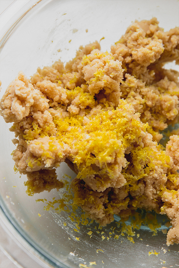 The Italian Easter Cookie dough in a mixing bowl.