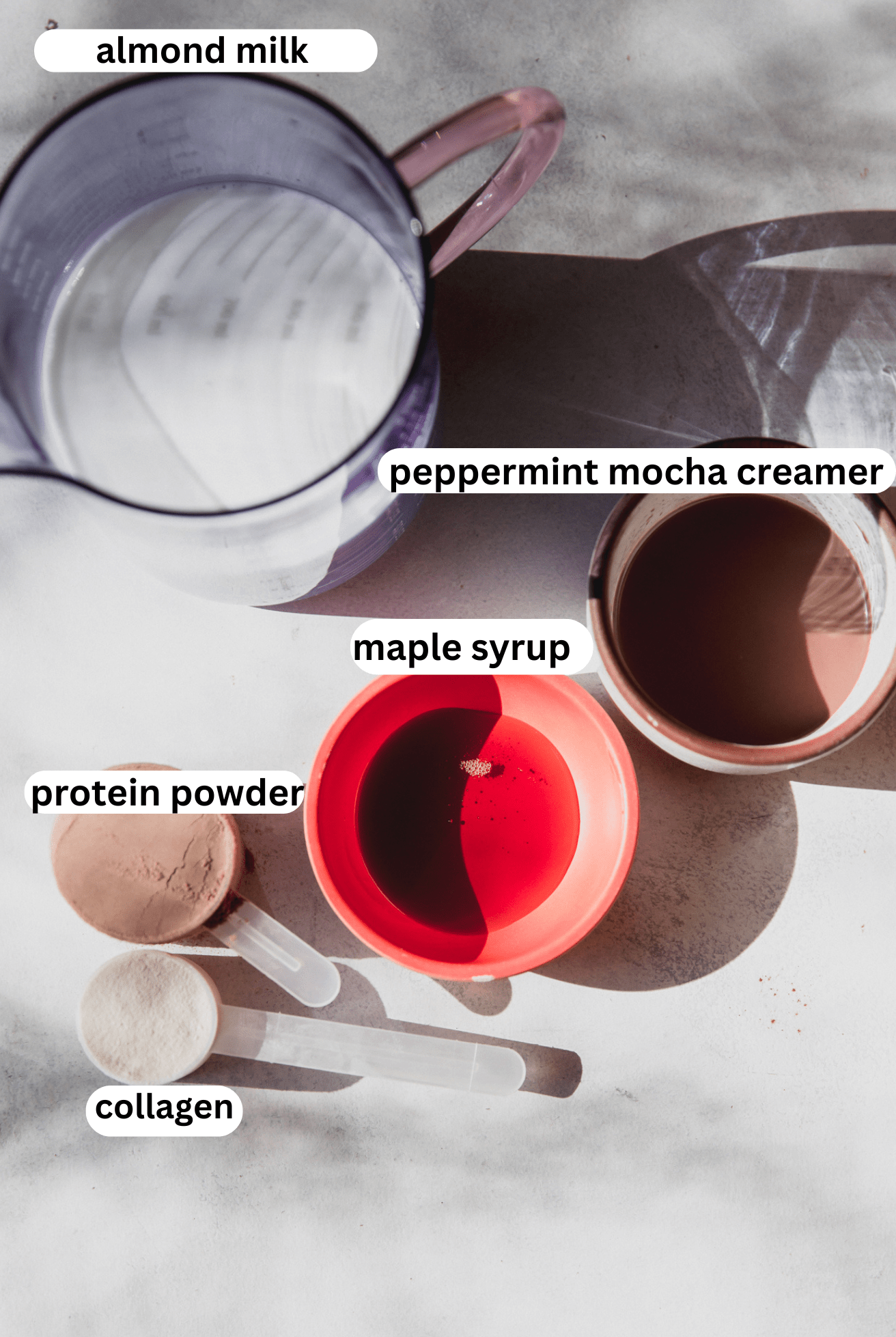 Peppermint mocha ninja creami ingredients.