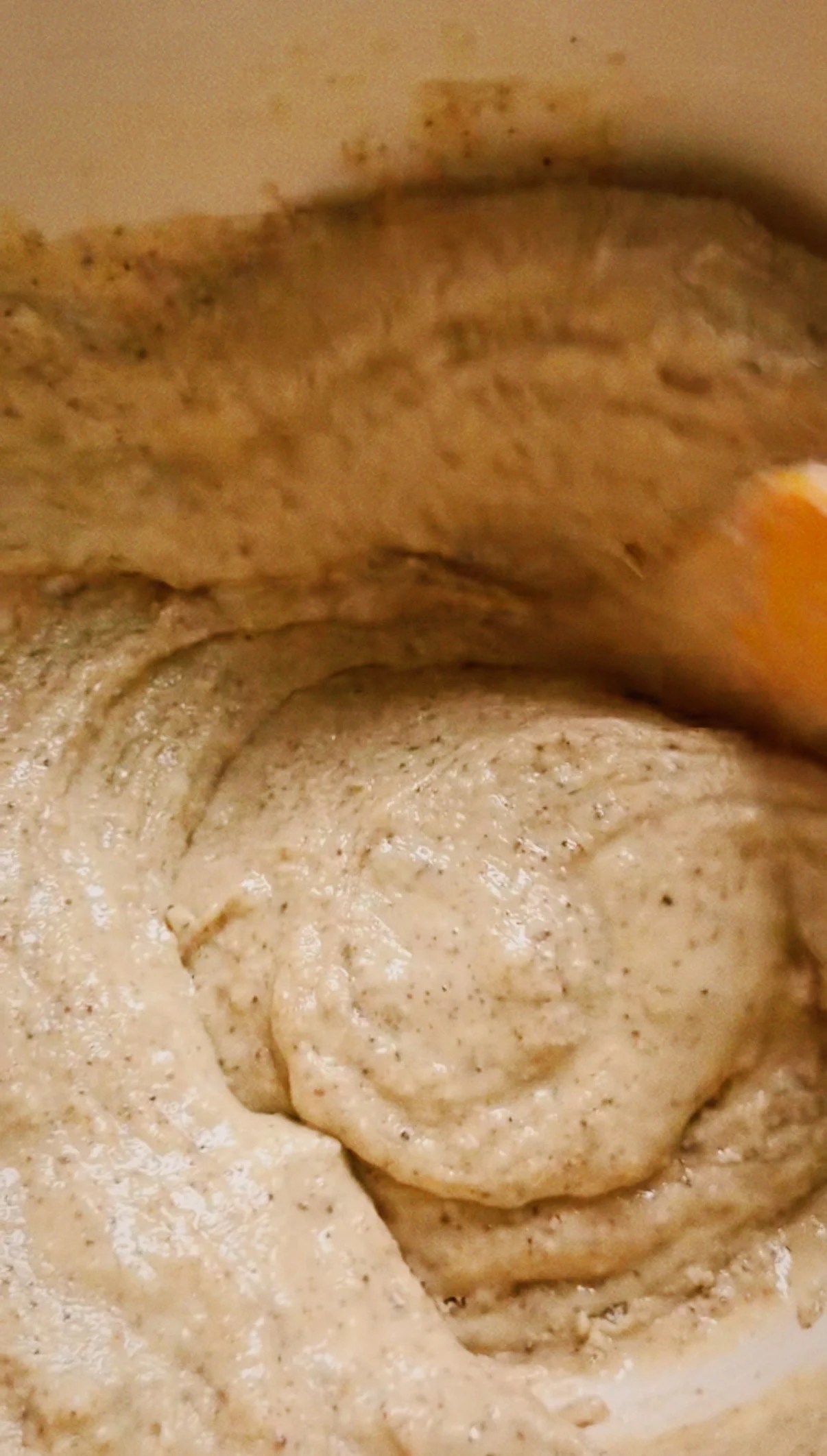 Pancake mix in a bowl