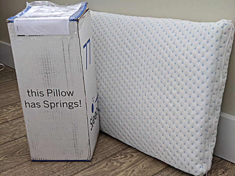 SleepOvation Pillow Review Neck Pain Pillow with Springs Inside