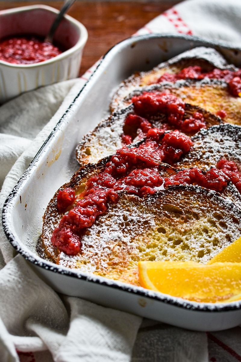 Baked French Toast with Raspberry Jam