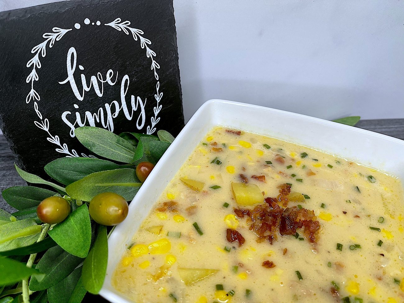 Ina's Simple Cheddar Corn Chowder Unconditionally Her