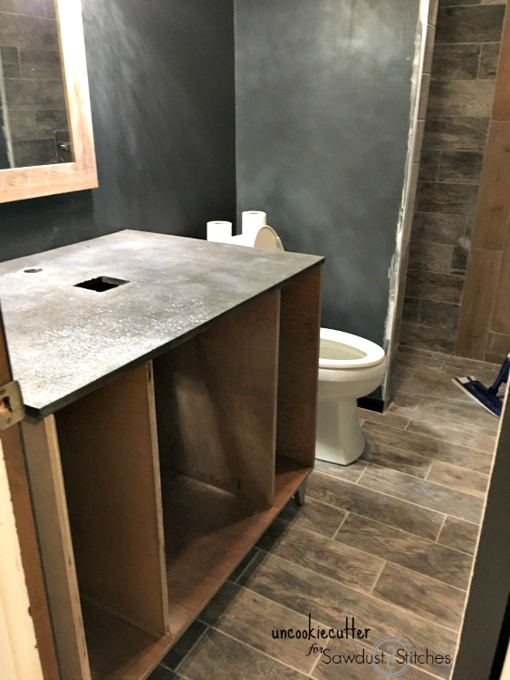 Concrete Vanity Top Sawdust 2 Stitches