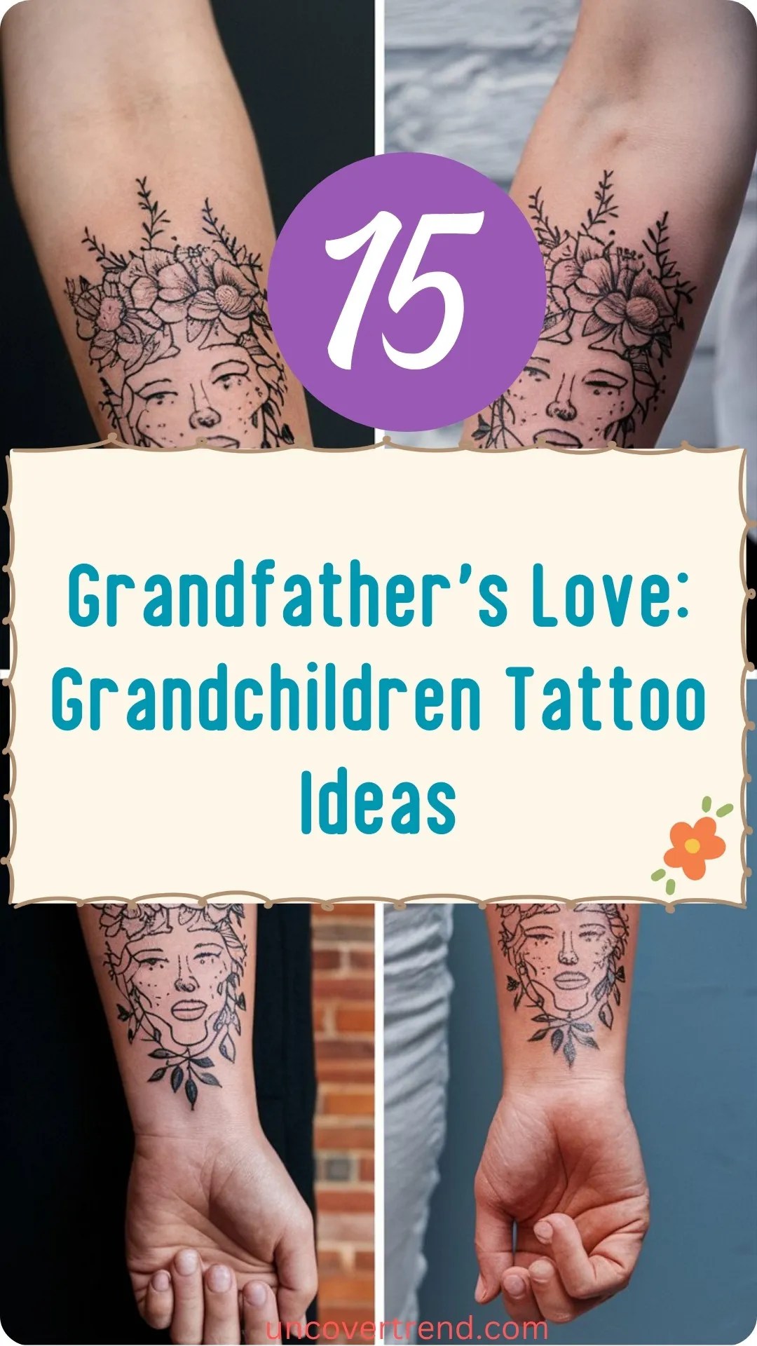 15 Adorable Grandchildren Tattoos To Treasure Forever(03)