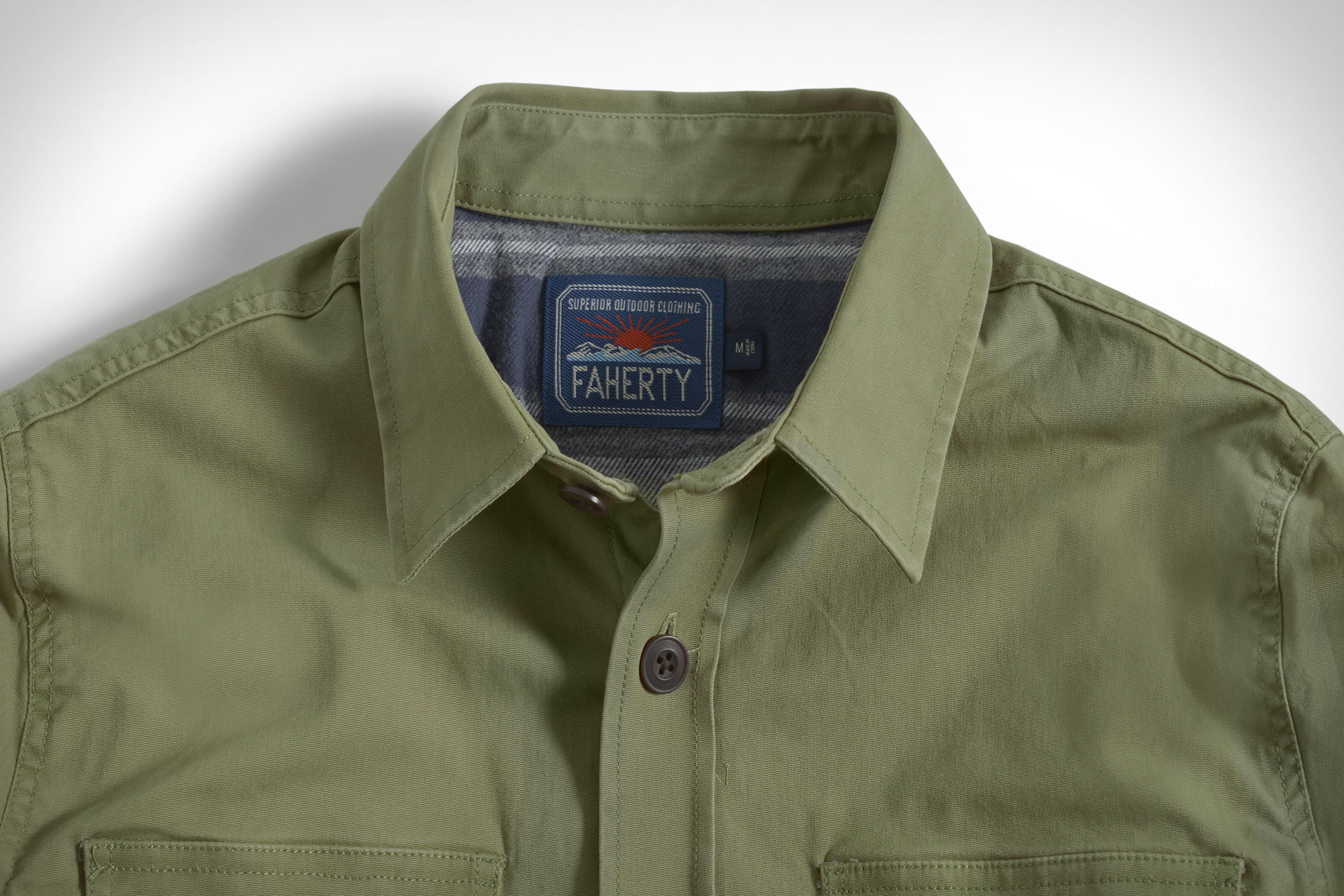 Faherty Stretch Blanket Lined CPO Shirt Jacket Uncrate